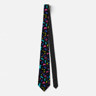 90s Pattern Tie Krawatte