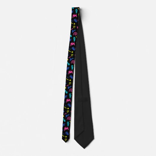 90s Pattern Tie Krawatte (Rückseite)