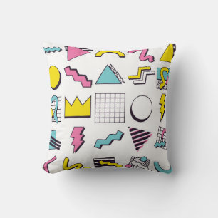 90's Pop Memphis Design Elements Kissen