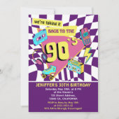 "90's Retro Birthday 30th Vintage Vibes  Einladung (Vorderseite)