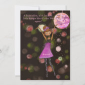 90s Retro Disco 30th Birthday | Stay Groovy Einladung (Rückseite)