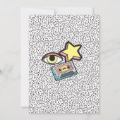 90s Retro Era Theme Party Event Einladung (Rückseite)