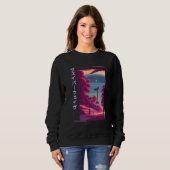 90's Retro Synthwave Japanese Vaporwave Otaku Aest Sweatshirt (Vorne ganz)