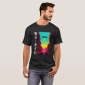 90's Retro Synthwave Japanese Vaporwave Otaku Aest T-Shirt (Vorne ganz)