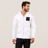 90s Retro Tech and Web Icon Pattern Hoodie (Vorne ganz)