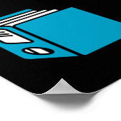 90s Retro Tech and Web Icon Pattern Poster (Ecke)