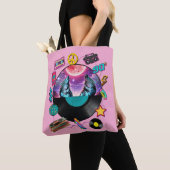 90s Retro Wolf Record Player All Over Print Tote Tasche (Von Nahem)