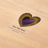 90s Rockabilly Punk Heart Tattoo Style Pattern Acryleinladungen (Ablage )