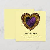 90s Rockabilly Punk Heart Tattoo Style Pattern Einladung (Vorne/Hinten)