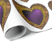 90s Rockabilly Punk Heart Tattoo Style Pattern Geschenkpapier (Rolleneckpunkt)