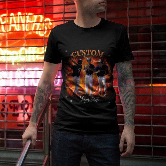 90's Sport Bootleg Rap Custom Photo T-Shirt