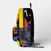 90s Street funky retro Bedruckter Rucksack (Rechts)