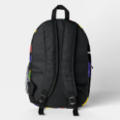 90s Street funky retro Bedruckter Rucksack (Rückseite)