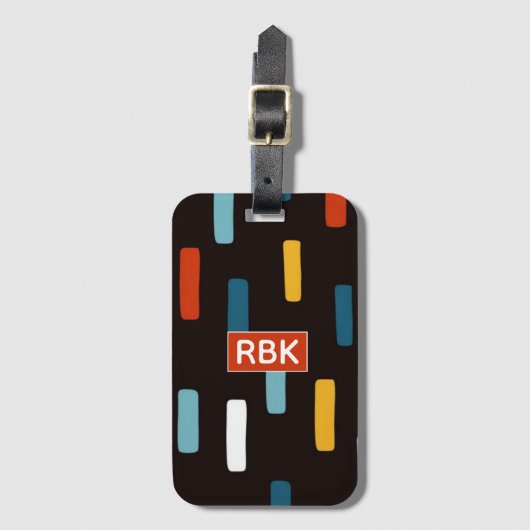 90s Street Icons seamless scandinavian pattern Gepäckanhänger (Vorderseite Vertikal)