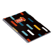 90s Street Icons seamless scandinavian pattern Notizblock (Rechte Seite)