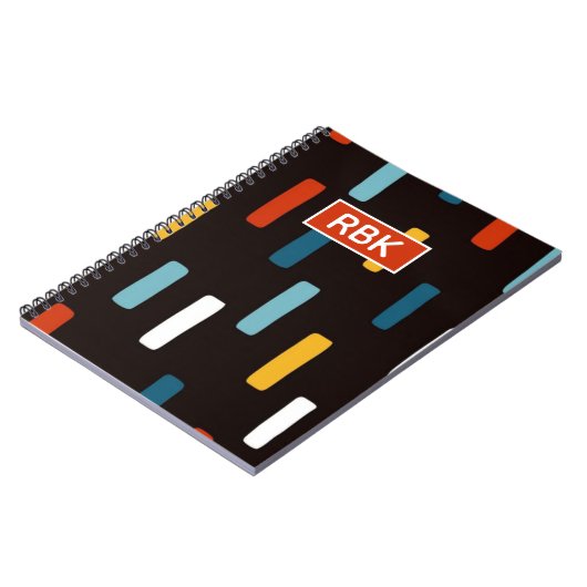 90s Street Icons seamless scandinavian pattern Notizblock (Linke Seite)