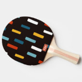 90s Street Icons seamless scandinavian pattern Tischtennis Schläger (Seitenansicht)