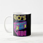90s Vibe Boom Box Radio Retro Music Lover Men Wome Kaffeetasse (Links)