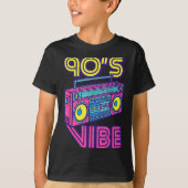 90s Vibe Boom Box Radio Retro Music Lover Men Wome T-Shirt (Vorderseite)