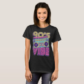 90s Vibe Retro Boombox Neon Aesthetic Design T-Shirt (Vorne ganz)