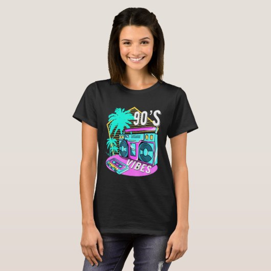 90s Vibes Outfit Retro Aesthetic 1990s Costume Ret T-Shirt (Vorne ganz)