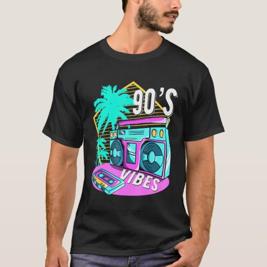 90s Vibes Outfit Retro Aesthetic 1990s Costume Ret T-Shirt (Vorderseite)
