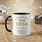 90th Birthday 1936 Add Name Elegant Tasse