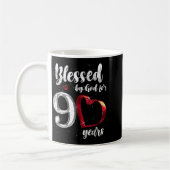 90th Birthday Blessed By God For 90 Years Birthday Kaffeetasse (Links)