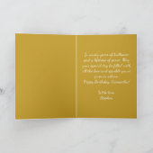 90th Birthday Elegant Gold Diamond Sparkle Luxury Karte (Innenseite)