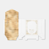 90th Birthday Elegant White Gold Gerahmtes Script Geschenkschachtel (Ungefaltet)