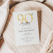 90th Birthday Invitation Einladung