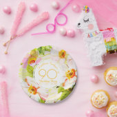 90th Birthday Party Paper Plate Pappteller (Party)