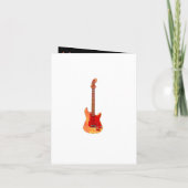 90th birthday Retro Groovy Guitar Personalized Karte (Rückseite)