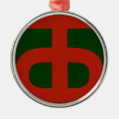90th Infantry Ornament Aus Metall (Vorne)