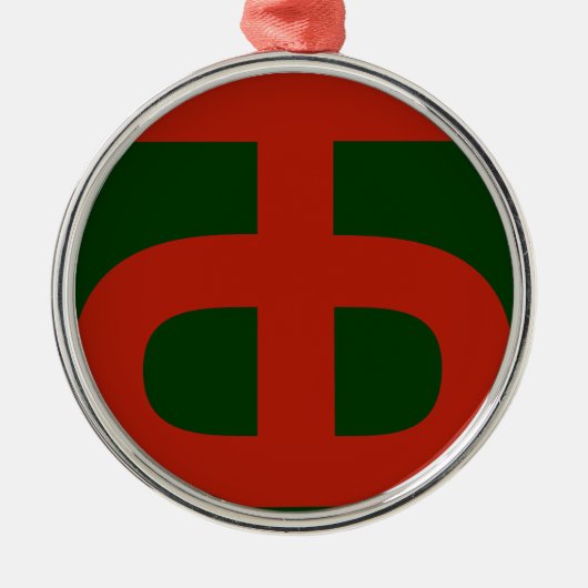 90th Infantry Ornament Aus Metall (Vorne)