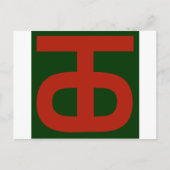 90th Infantry Postkarte (Vorderseite)