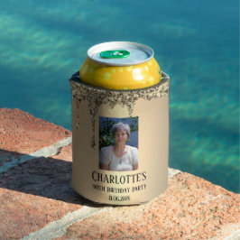 90th Ninety Elegant Birthday Party Gold Dosenkühler