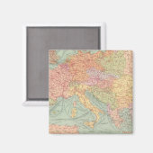 910 Kommunikationslinien, Mitteleuropa Magnet (Vorderseite/Rückseite)