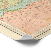 910 Kommunikationslinien, Mitteleuropa Poster (Ecke)