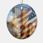 911 Adlerflaggentürme Keramik Ornament (Links)