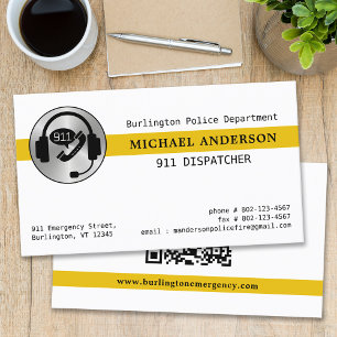 911 Benutzerdefiniertes Logo für den Dispatcher, d Visitenkarte