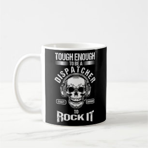 911 Betreiber-Dispatcher Skull USA First Responder Kaffeetasse