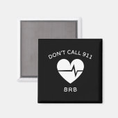 911 BRB POTS Dysautonomie Awareness T-S Magnet (Vorderseite/Rückseite)