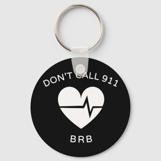 911 BRB POTS Dysautonomie Awareness T-S Schlüsselanhänger (Vorderseite)