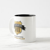 911 Dispatch Operator Personalisierte Kaffee-Tasse Zweifarbige Tasse (Vorderseite Links)