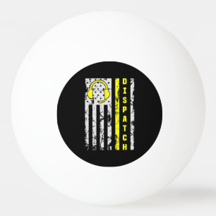 911 Dispatch Operator Thin Gold Line Dispatcher Tischtennisball