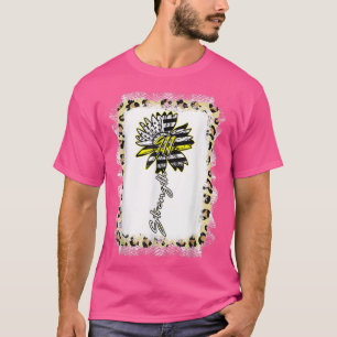 911 Dispatcher American Flag Sunflower Dispatch Op T-Shirt