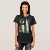 911 Dispatcher Flag Emergency Responder Police Dis T-Shirt (Vorne ganz)