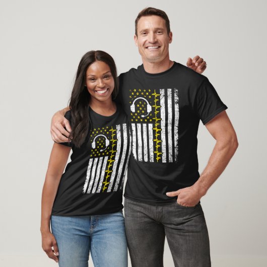 911 Dispatcher Flag Emergency Responder Police Dis T-Shirt (Unisex)