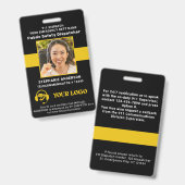 911 Dispatcher-ID Benutzerdefinierte Foto-Dünngold Ausweis (Vorder- & Rückseite)